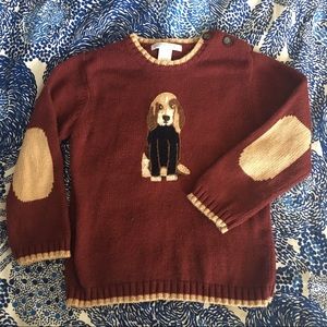 Janie and Jack Doggie Holiday sweater